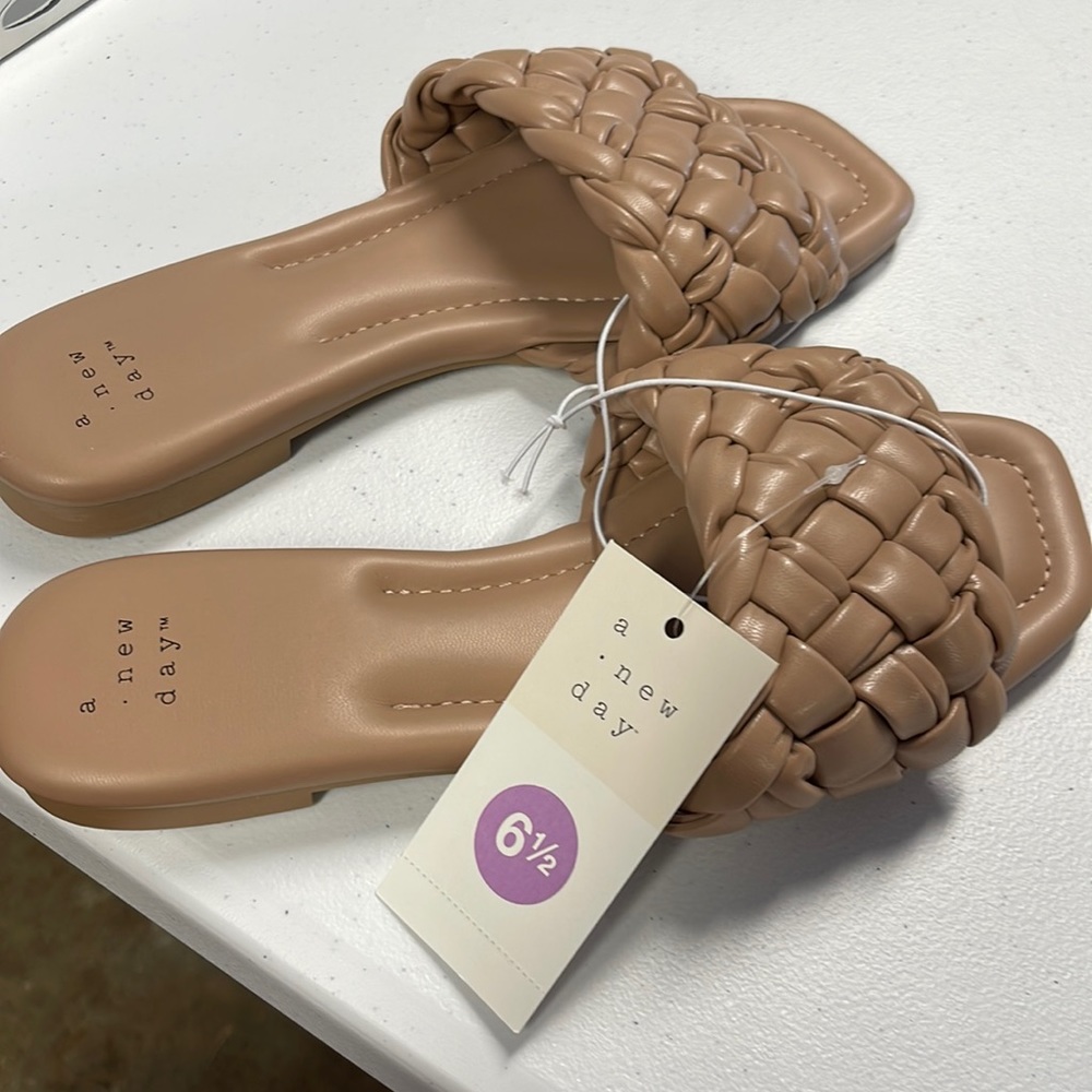 A New Day Tan Carissa Sandals NWT